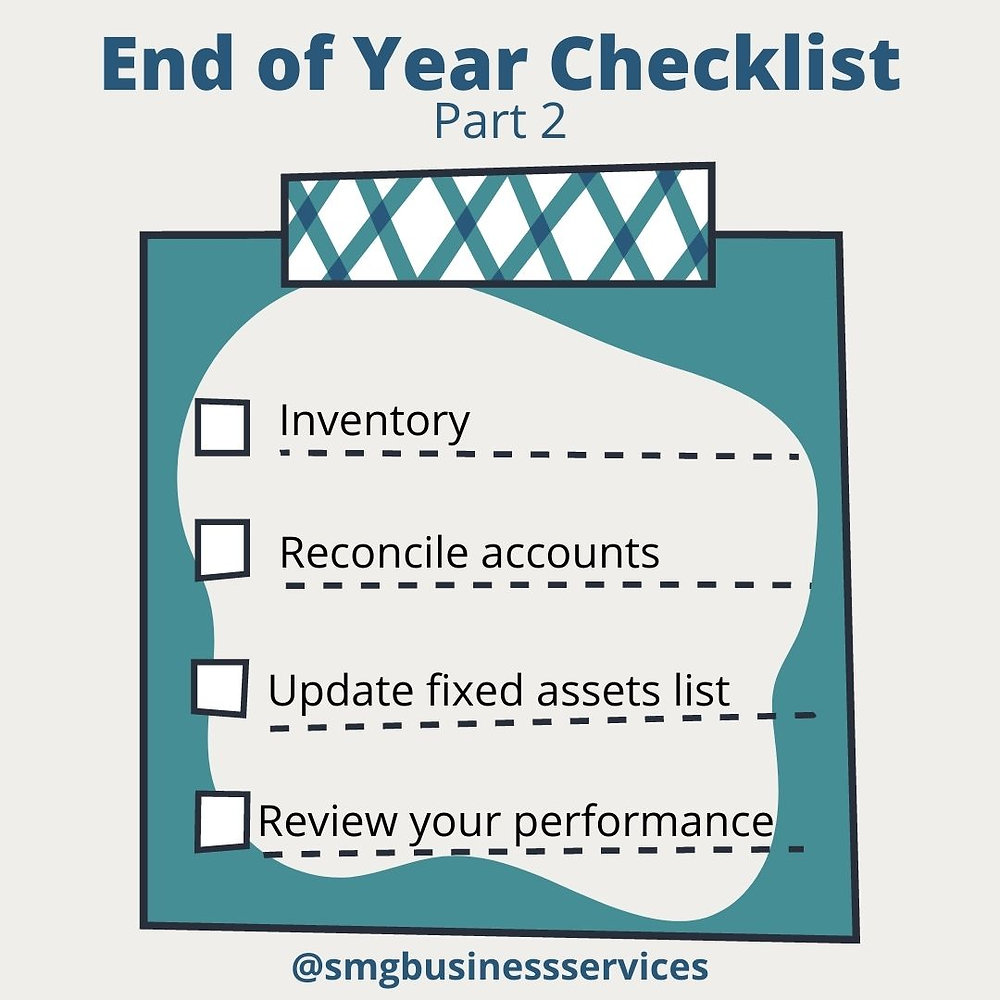 End of Year Checklist, Part 2