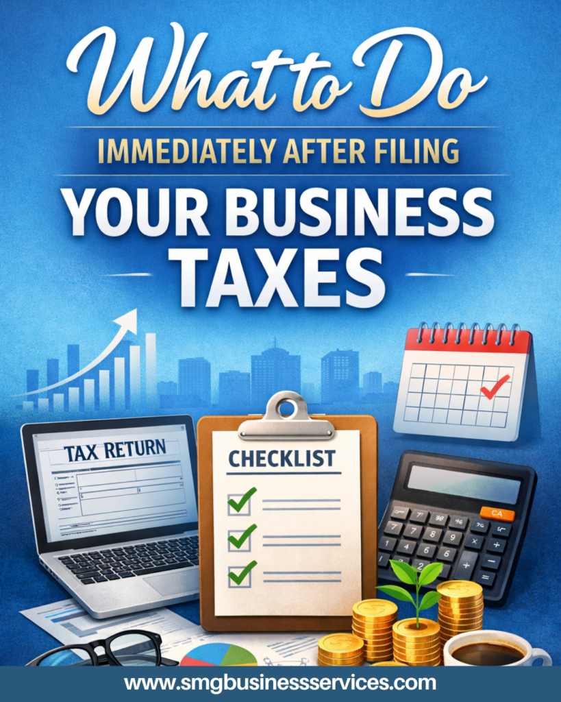 What to Do Immediately After Filing Your Business Taxes